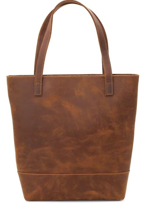 Full Grain Leather Classic Tote Handbag