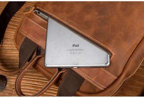 Full Grain Leather Backpack, Handbag, Laptop Bag -  Toffee Colour