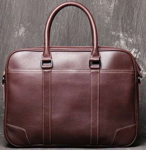 15 Inch Full Grain Leather Briefcase, Messenger Bag, Fits MacBook, Laptop - Available Colour .