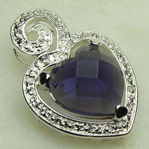 Small Perfection! Amethyst Pendant with FREE Silver Chain