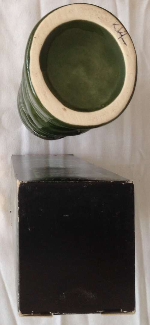 Beautiful Greenstone-inspired Glazed Ceramic  Ti-tokl Liqueur Crock With Paua Eyes