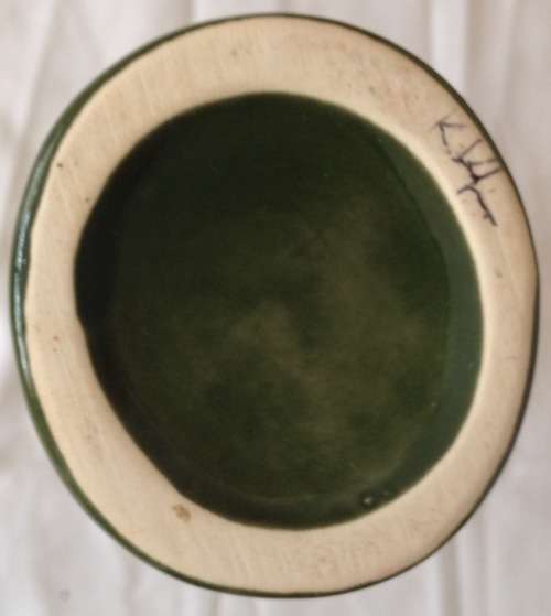 Beautiful Greenstone-inspired Glazed Ceramic  Ti-tokl Liqueur Crock With Paua Eyes