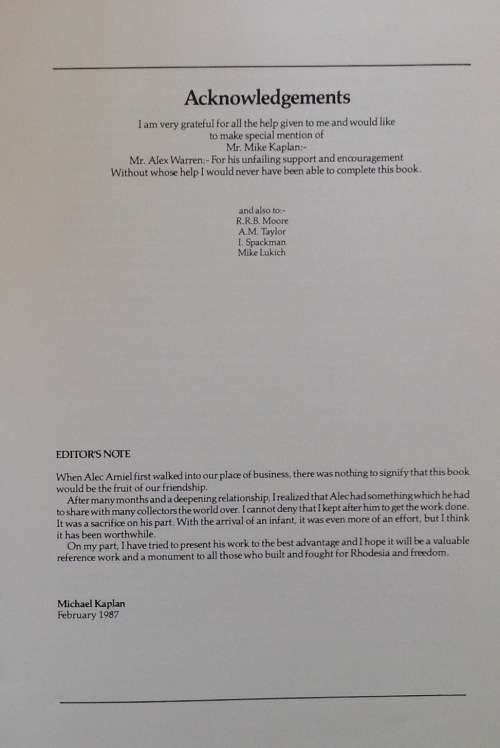 Badges and Insignia of the Rhodesian Security Forces 1890-1980 | A.J Arniel