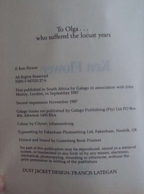 Serving Secretly: Rhodesia's CIO Chief On Record - Ken Flower