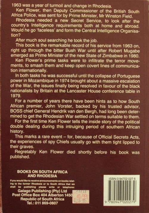 Serving Secretly: Rhodesia's CIO Chief On Record - Ken Flower