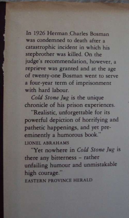 Cold Stone Jug: Herman Charles Bosman