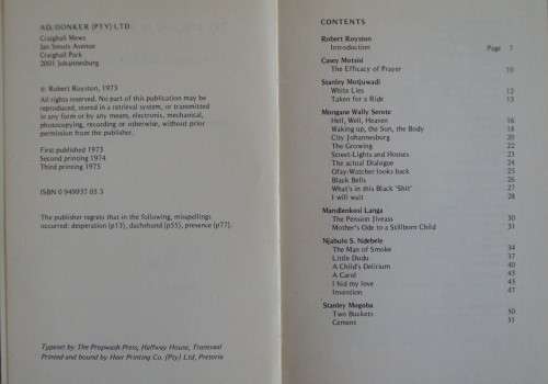 To Whom It May Concern - An Antthology of Black South African Poetry