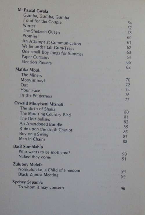 To Whom It May Concern - An Antthology of Black South African Poetry