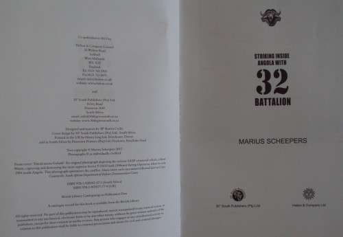 Striking Inside Angola With 32 Battalion - Marius Scheepers