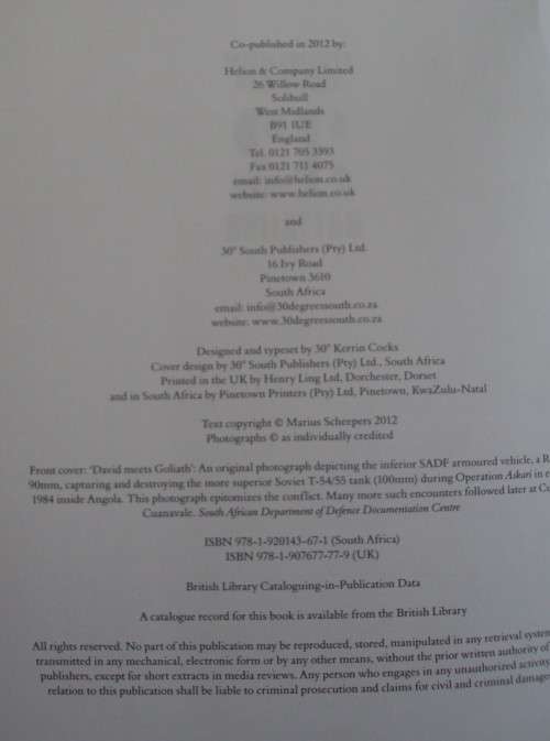 Striking Inside Angola With 32 Battalion - Marius Scheepers