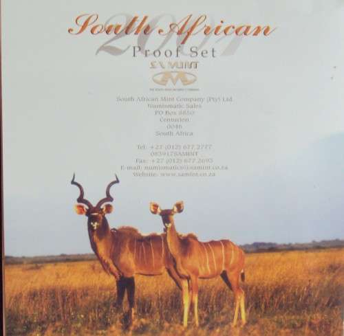 2001 South Africa Proof Coin Set - SA Mint