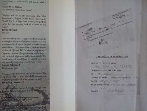 Fireforce One Man's War in the Rhodesian Light Infantry: Chris Cocks - Inscribed by the Author