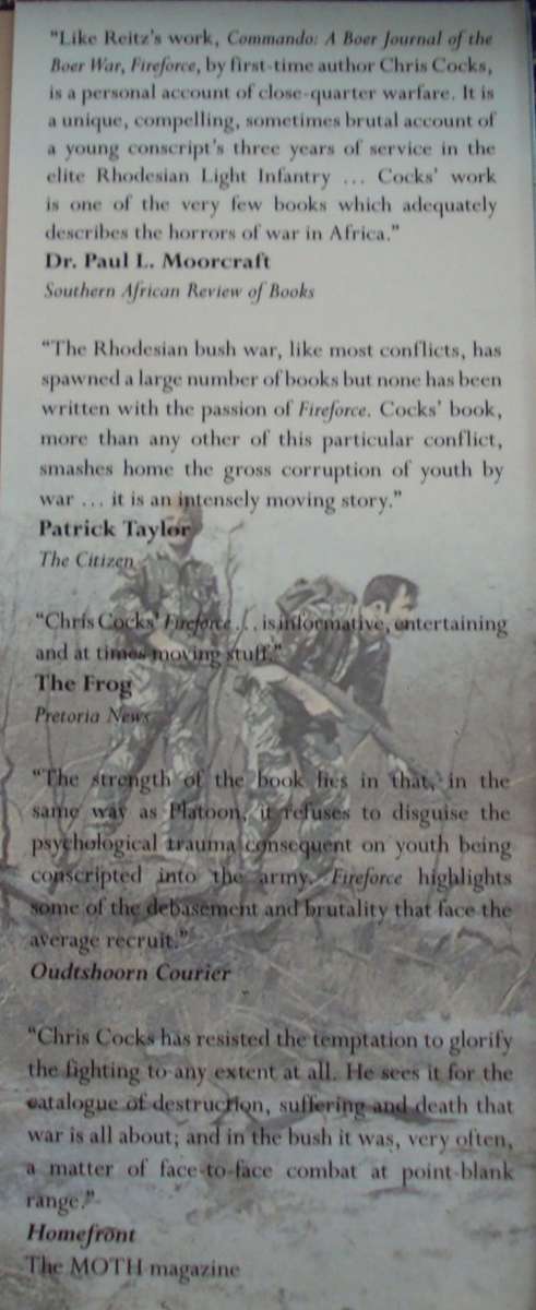 Fireforce One Man's War in the Rhodesian Light Infantry: Chris Cocks - Inscribed by the Author