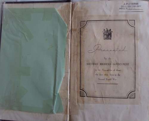 The War History of Southern Rhodesia 1939 - 1945 Volume II