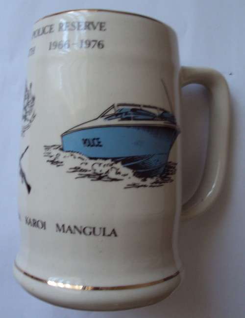 Norbel Potteries Rhodesia BSA Police & Police Reserve Lomagundi North 1966 - 1976 Beer Mug | Tankard