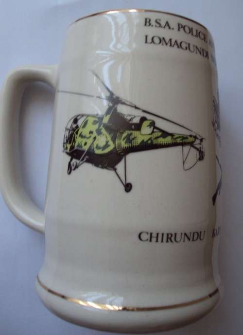 Norbel Potteries Rhodesia BSA Police & Police Reserve Lomagundi North 1966 - 1976 Beer Mug | Tankard