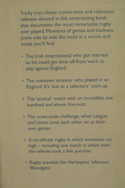 Rugby's Strangest Matches