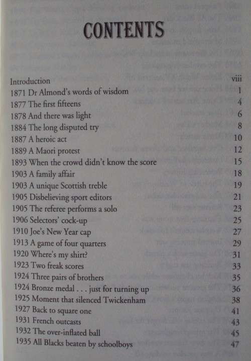 Rugby's Strangest Matches