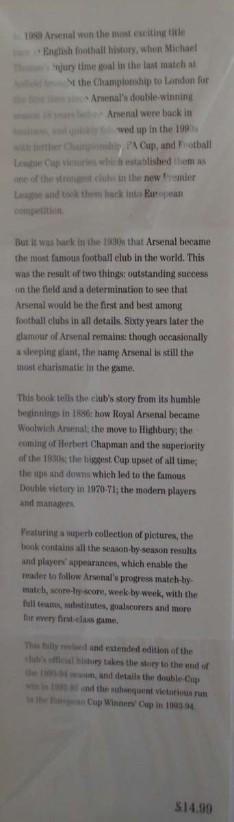 Arsenal - The Official History: Phil Soar & Martin Tyler