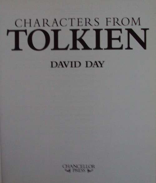 Characters from Tolkien - David Day