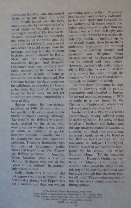 The Wind In The Willows Kenneth Grahame | Readers Digest