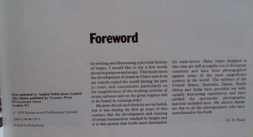 Pictotrial History of Trains - O S Nock