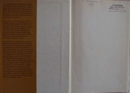 Politics in Rhodesia - White Power in an African State: Larry W. Bowman