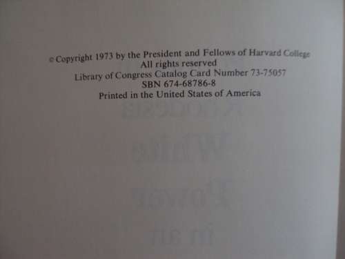 Politics in Rhodesia - White Power in an African State: Larry W. Bowman