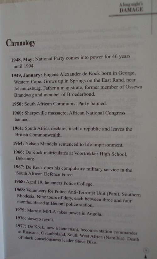 A Long Night's Damage - Working for the Apartheid State Eugene de Kok