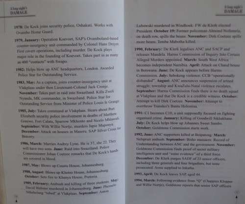 A Long Night's Damage - Working for the Apartheid State Eugene de Kok