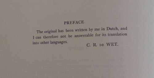 Three Years War Christiaan Rudolf de Wet - Scripta Africana Series Limited Edition Copy 201/1000