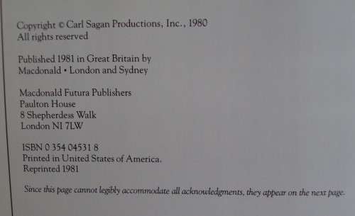 Cosmos Carl Sagan
