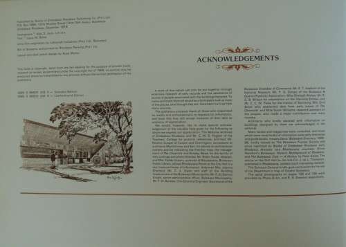 Bulawayos Changing Skyline 193-1980 - Alex D Jack with text by Louis W Bolze