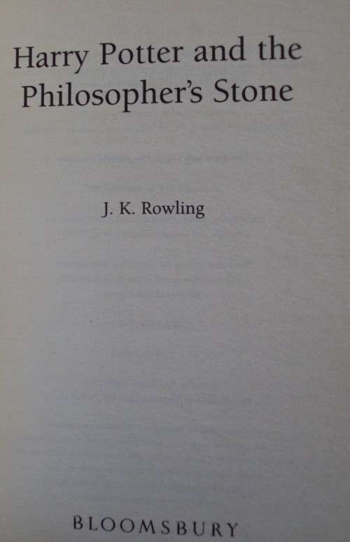 Harry Potter and The Philosopher`s Stone  - J K Rowling