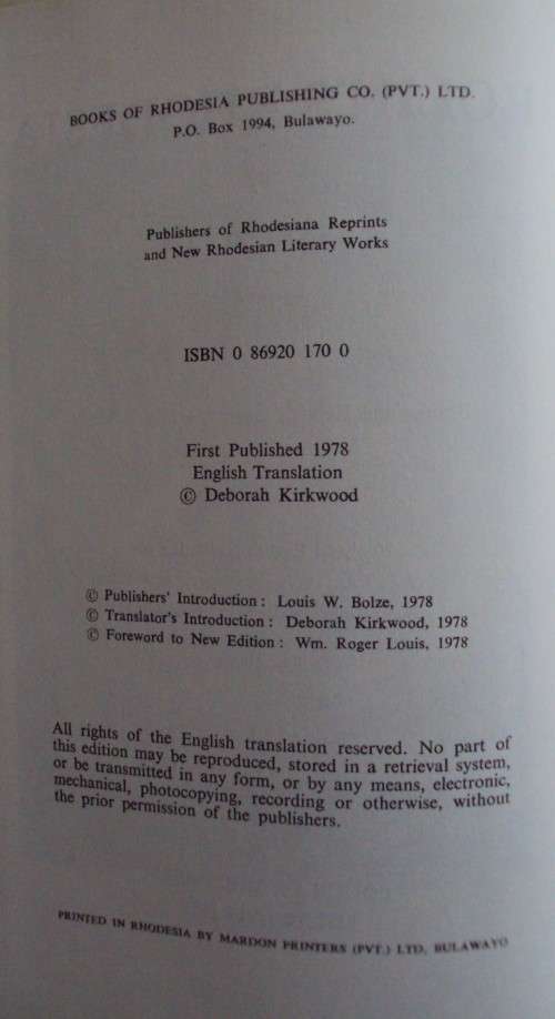 Rolin`s Rhodesia - Henri Rolin