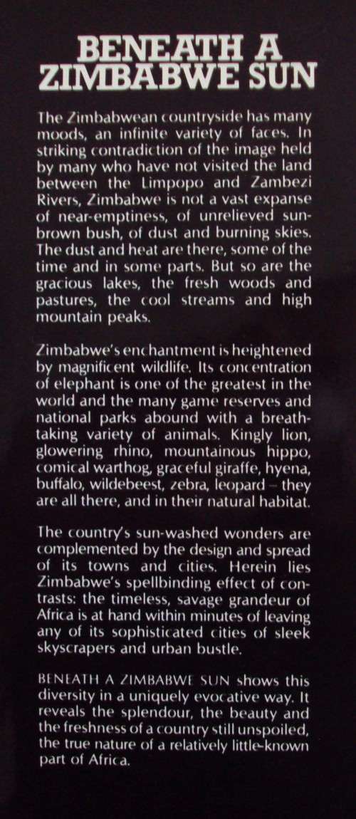 Beneath A Zimbabwe Sun - Beverly White