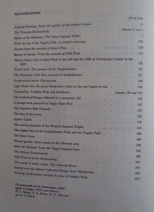 Barrier of Sprears Drama of the Drakensberg R O Pearse