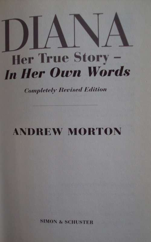 Diana Her True Story Andrew Morton