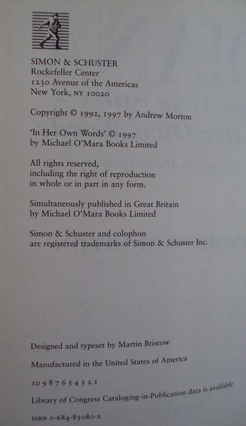 Diana Her True Story Andrew Morton