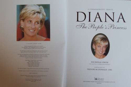 2 Commemorative Tributes: Diana The People`s Princess Niholas Owen
