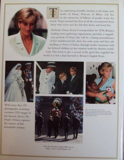2 Commemorative Tributes: Diana The People`s Princess Niholas Owen