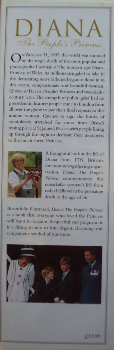 2 Commemorative Tributes: Diana The People`s Princess Niholas Owen