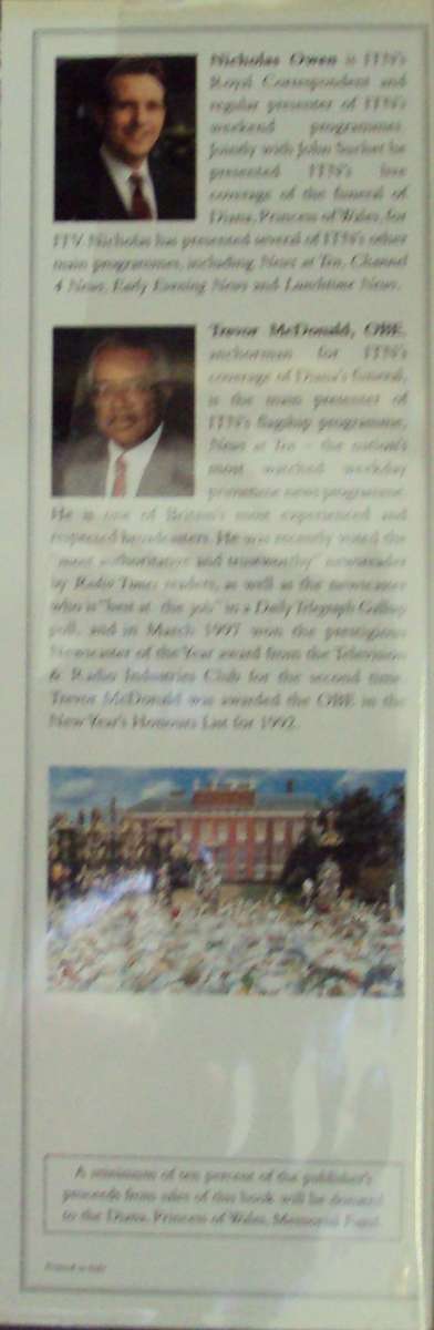 2 Commemorative Tributes: Diana The People`s Princess Niholas Owen