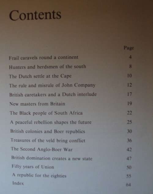 The Story Of South Africa Wilhelm Grutter in collaboration with Prof D J van Zyl