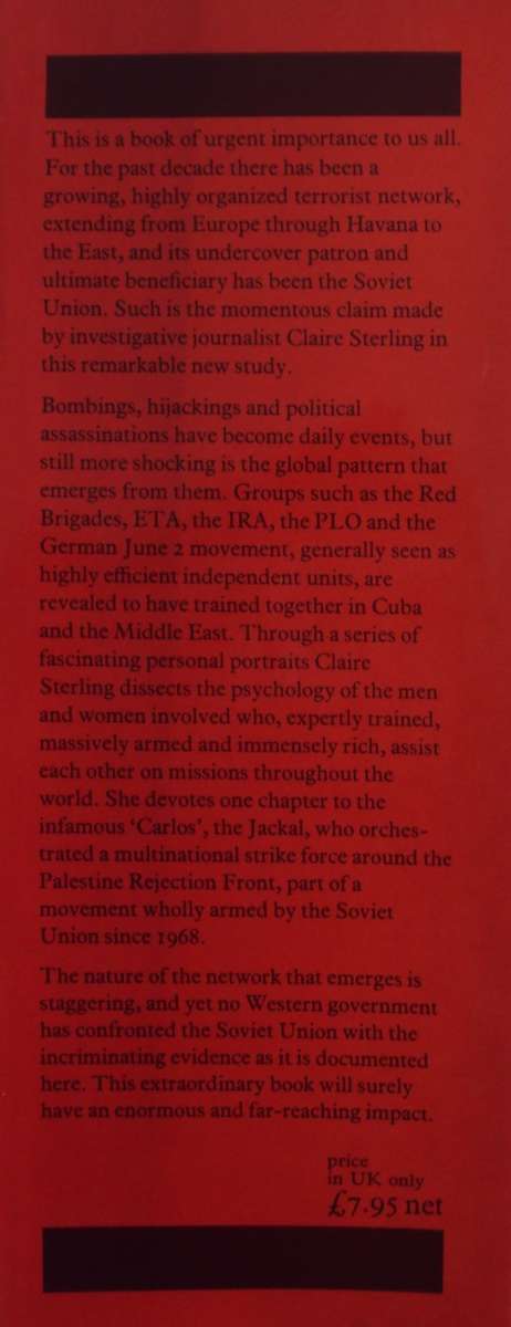 The Terror Network The Secret War of International Terrorism Claire Stirling