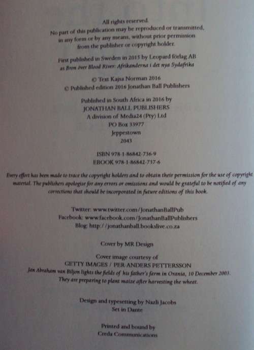 Into The Laager Afrikaner`s Living on the Edge Kajsa Norman