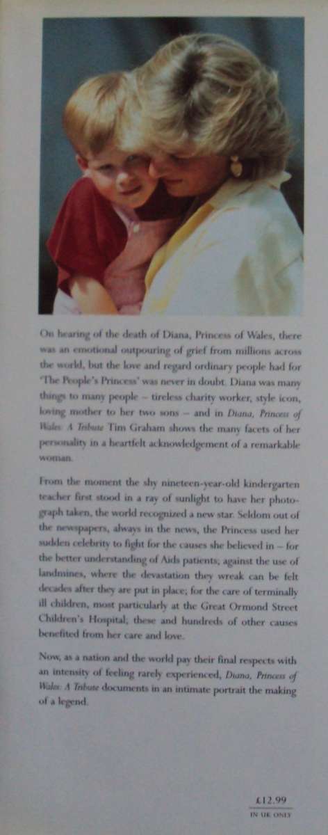 2 Princess Diana Books - A Tribute in Photographs and A Tribute