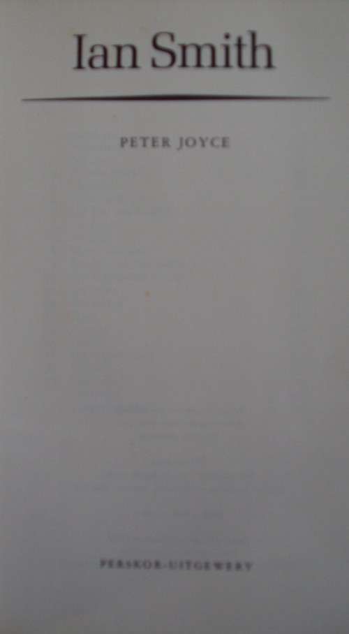 Ian Smith Peter Joyce