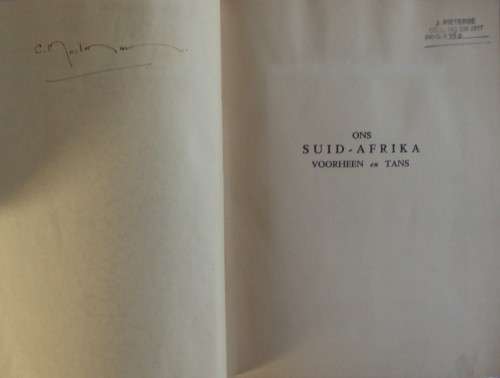 1938 United Tobacco Ons Suid-Afrika Voorheen En Tans - Graham Botha