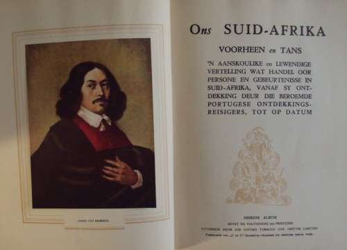 1938 United Tobacco Ons Suid-Afrika Voorheen En Tans - Graham Botha